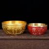 Brass Treasure Basin Gold Ornament – Chinese Blessings Desktop Decoration Craft