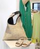 Trendy Woven Straw Shoulder Bag: 2023 Spring & Summer Beach Vacation Fashion