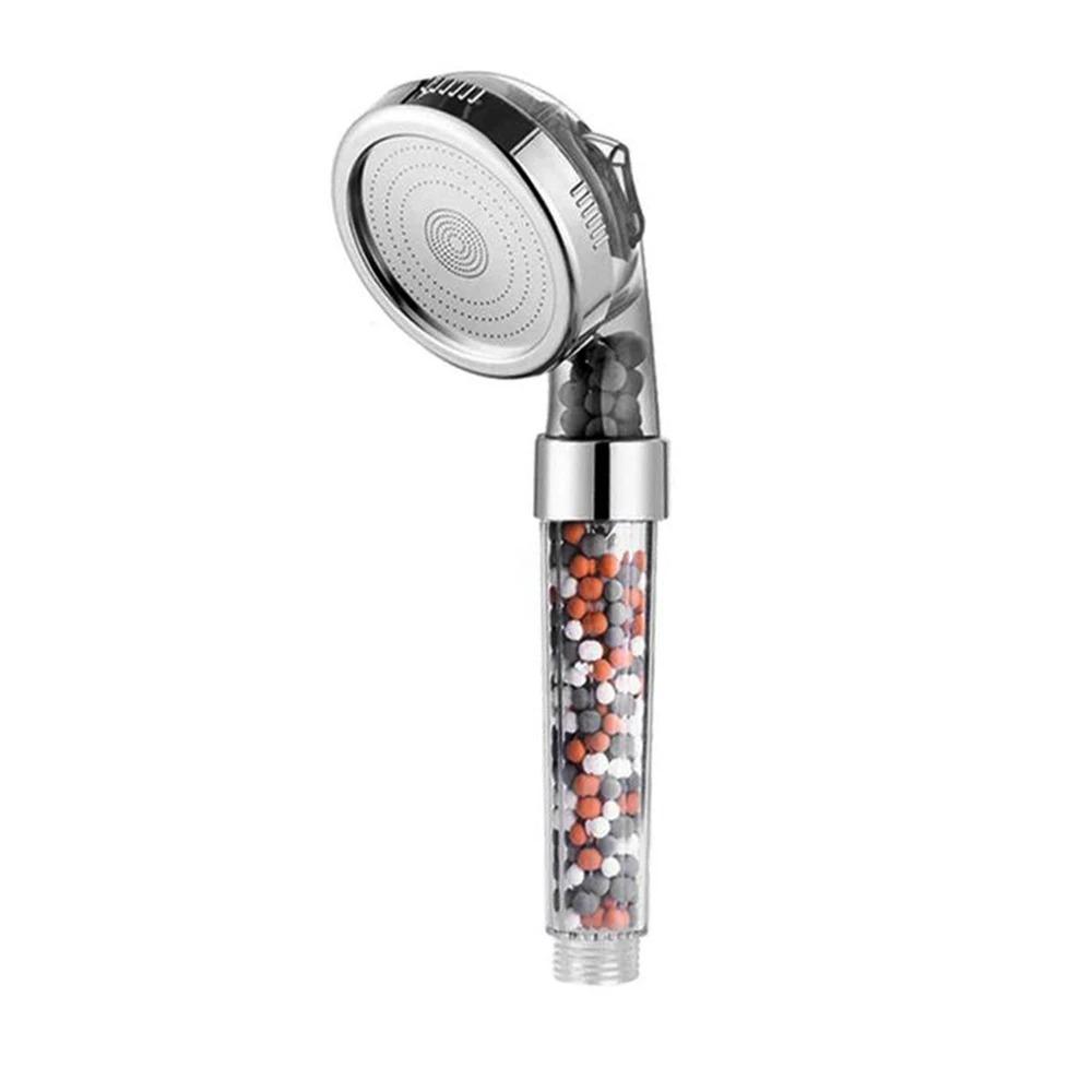 Adjustable Handheld Bathroom Shower Heads Aromatherapy Pressurized Water Saving Anion Mineral Filter High Pressure Shower Head