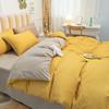 Sweet Blue Love Heart Printed Bedding Set For Girls Adults Children Bed Cover And Flat Sheet Pillowcases Soft Full Size 3/4pcs