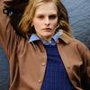ONLY 2025 Summer Suede-Like Snap Button Long Sleeve Shirt