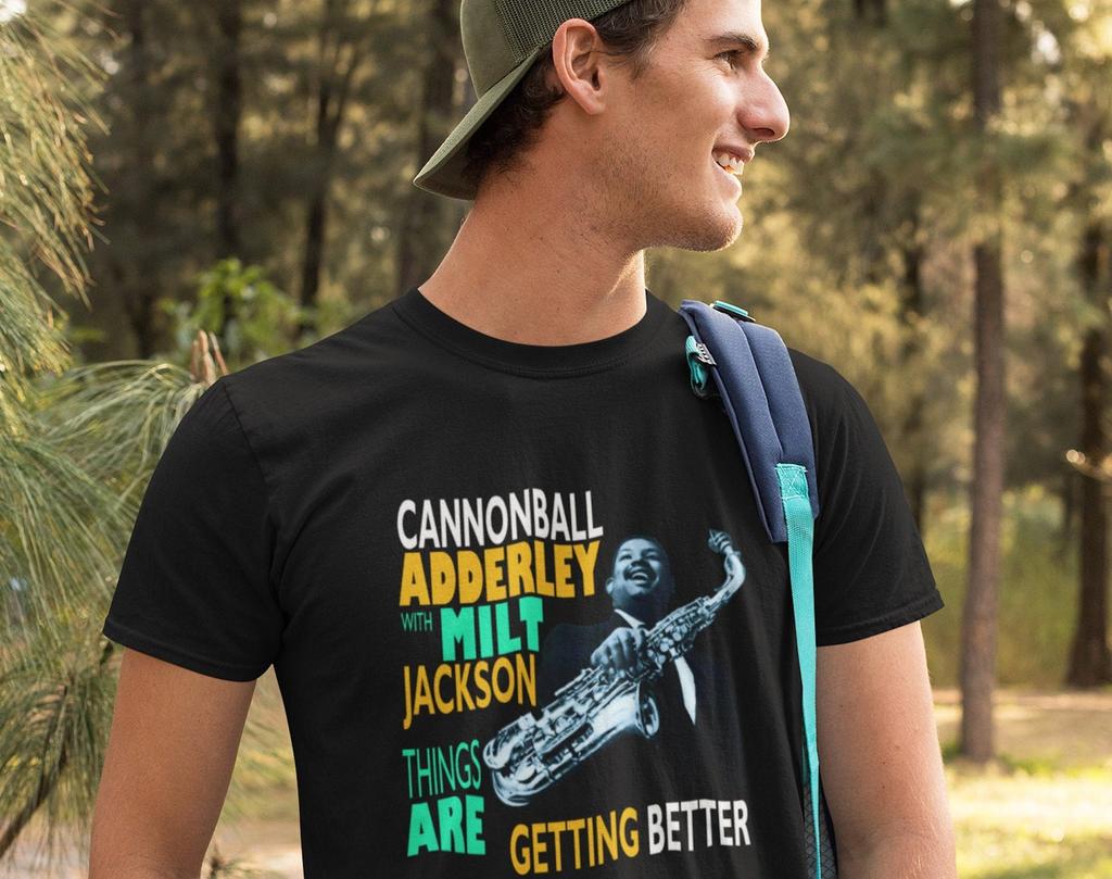 Jazz T Shirt and kids tshirt Retro Alto Sax Legend Cannonball Adderley Graphic Print Vintage Unisex Jazz Music Artist Band Tee