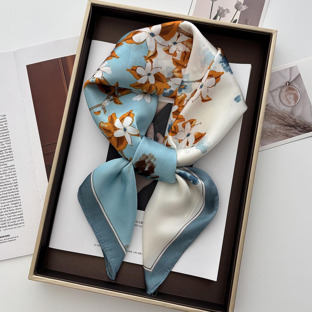 1pc 70*70cm Luxury Square Scarf Women New Beach Bandana Hair Headband Fashion Lady Shawl Wrap Female Neckerchief Hijab
