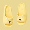 Cute Bear Women Home slippers Thick Bottom Soft Beach Slides Fashion Comfortable Non-slip Slippers Cartoon Lightweight Men Bathroom Slippers