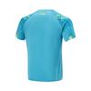 Li-Ning Štýlové ekologické pletené športové tričko s krátkym rukávom Unisex Topy Delfínovo-modrá AAYV087-3