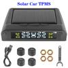 Wireless Tire Pressure System USB Solar Powered + 4 External Sensors Car TPMS LCD Display Intelligent Temperature Warning