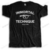 Nova Camiseta Verão Algodão Camisetas Tops Largos Técnica Imortal Rap Masculino Unissex Streetwear Top Presente Masculino Manga Curta CAMISETA