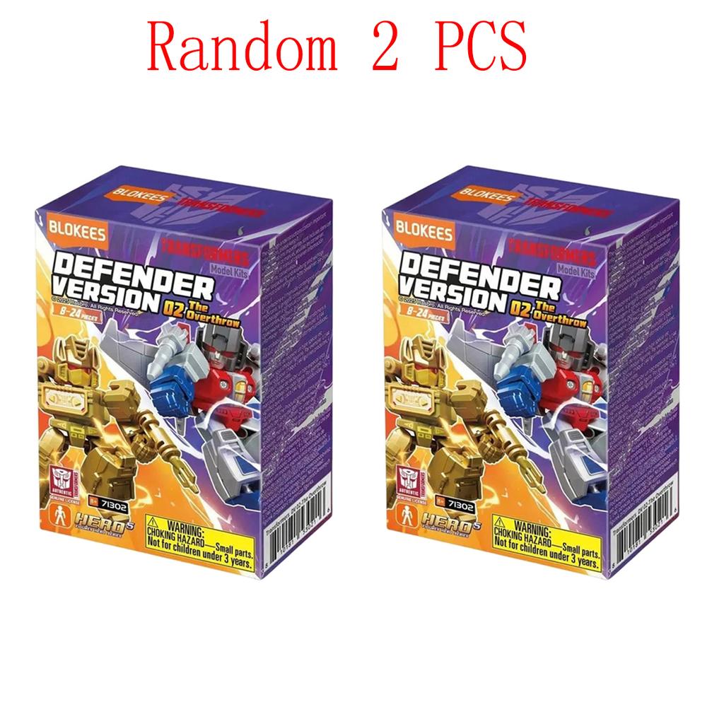 Original Blokees Transformers Defender Version Vol.4 Serie Blind Box Anime Zubehör Bauspielzeug Sammlermodell Lustige Geschenke