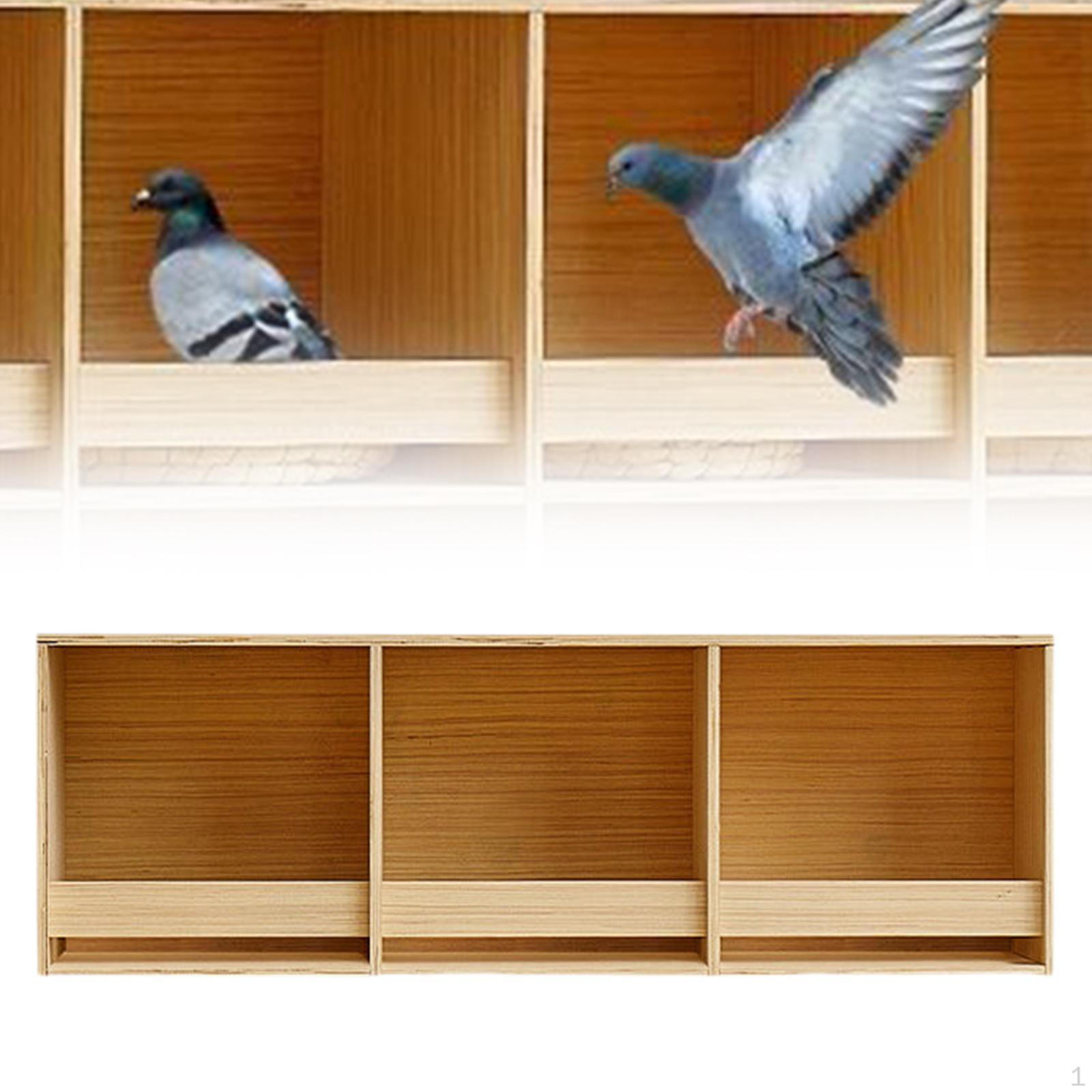 Ящик для разведения попугаев, голубятня, деревянный гнездовой домик для попугаев, канареек 3 Grids 90cmx30cm