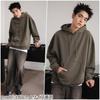 WEGO Large Khaki Pullover Oversized Plus Perfect Gift for and Available Men's Fleece-Lined Hoodie, Sweatshirt, Silhouette, Loungewear, Loungewear,