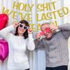 Holy We've Lasted 20 Years Banner, 20th Wedding Anniversary Party Decorations, Funny Decor for Him Her Husband Wife Parents, Pre-Strung, Gold Glitter