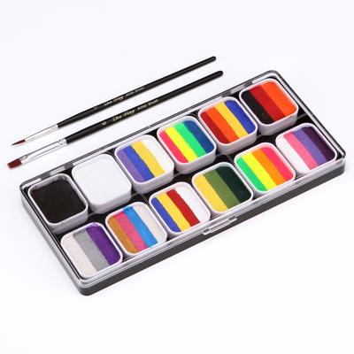 Aquarell Palette Set 30 Farben Set Professionelle Gesicht Split Kuchen mit 12PCS Pinsel Sicher &