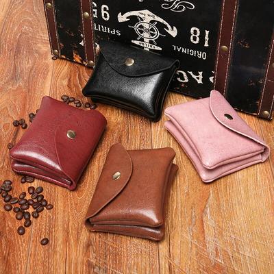 Summer New Fashion Small Ultra Light Retro Coin Purse Card Bag Earphone Storage Bag Unisex Coin Bag Simple 2 Fold Card Bag