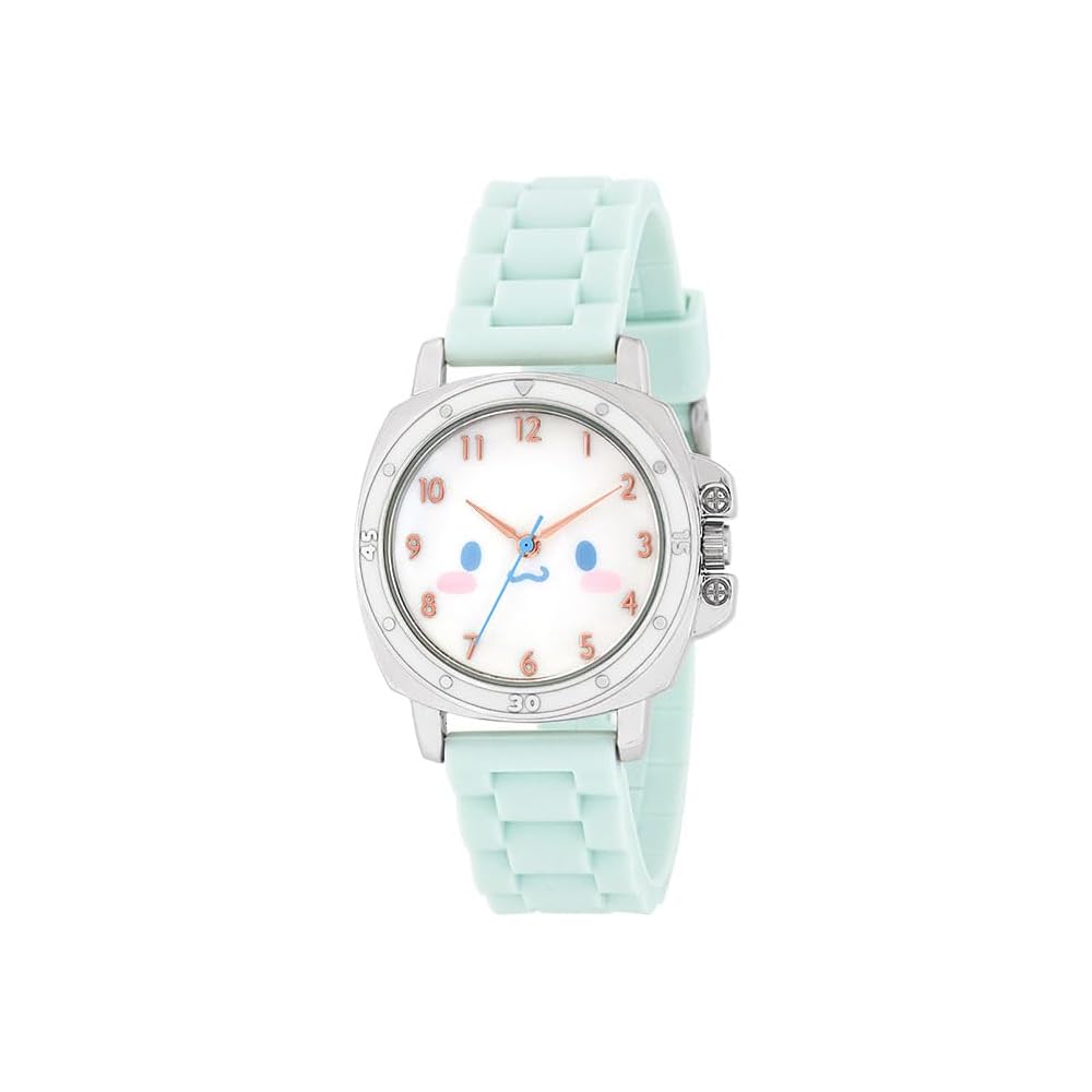 Sun Flame J-Axis Sanrio Rubber Big Face Watch Cinnamon Blue Women s Blue