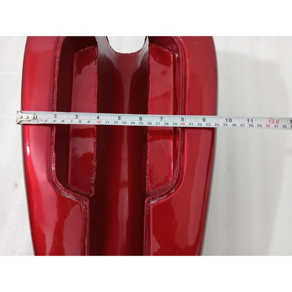 Fit For Petrol Fuel Gas Tank With Cap Triumph T120 Cherry & Silver Painted Steel
