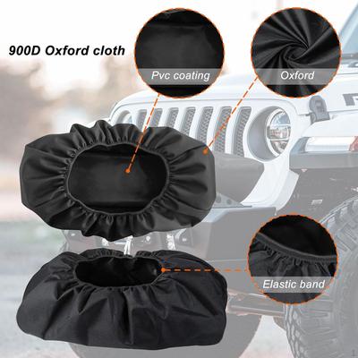 Winch Cover 8500-17500lbs Heavy Duty Easy To Install Black Universal Tear Resistant Trailer