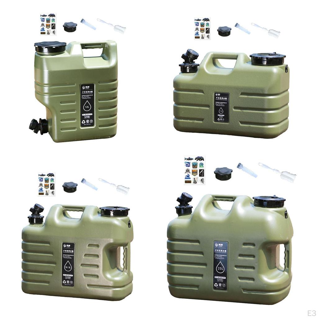 Water Carrier with Faucet for Outdoor Activities, Storage Jug Fishing and Handwashing