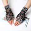 Fashion Performance Cycling Lace Gloves Dance Half Finger Gloves Sunscreen Mittens