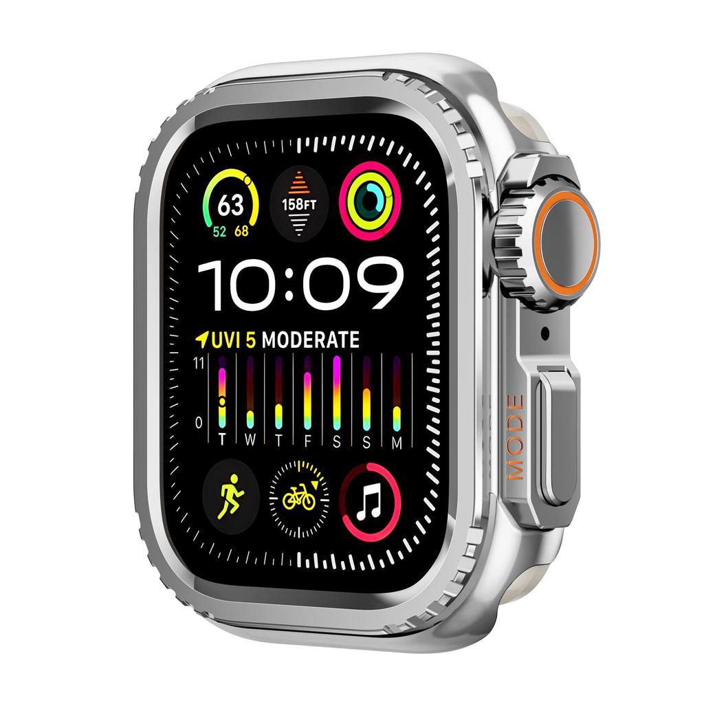 Kompatibelt Ultra Metallskal för Apple Watch Series 9 (44/45mm)