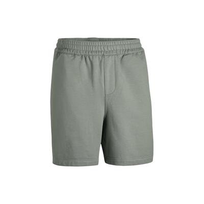 Fleece Cor Sólida Confortável Perna Reta Casual Shorts Masculinos shorts Verde-Selva 1387978-504