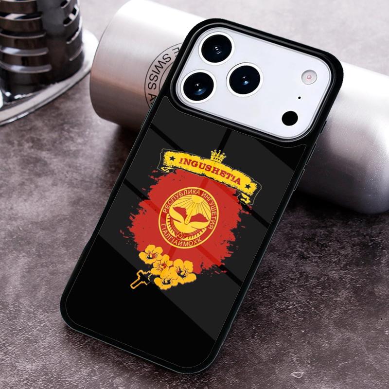 

Ingushetia Flag soft Phone Case for iPhone 17 16 15 Pro Max Air 14 13 12 11 Plus Shockproof Cover iPhone17 Pro