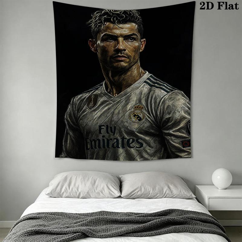 Ronaldo'S Artistic Tribute Visual Masterpiece Bedding 1 Duvet Cover 2 Pillowcase Without Core Christmas Birthday Gift