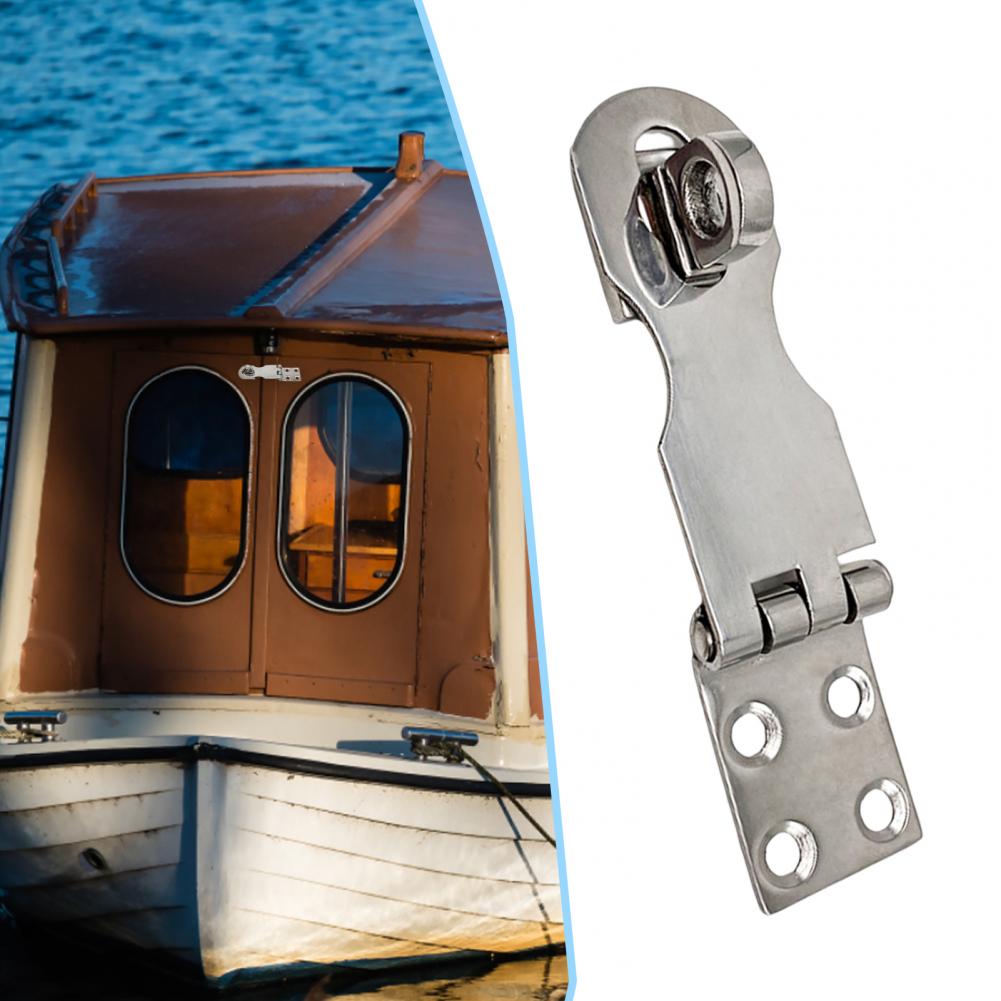 Great Door Safety Hasp Simple Installation Practical Boat Safety Hasp Boat Safety Padlock Hasp Accessory