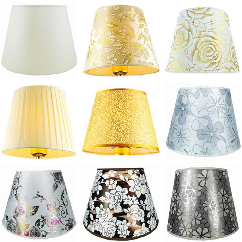 Retro Style Table Lampshades PVC Fabric E27 Floor Lamp Shade Desktop Bedroom Bedside Desktop Home Decor Wall Lamp Cover