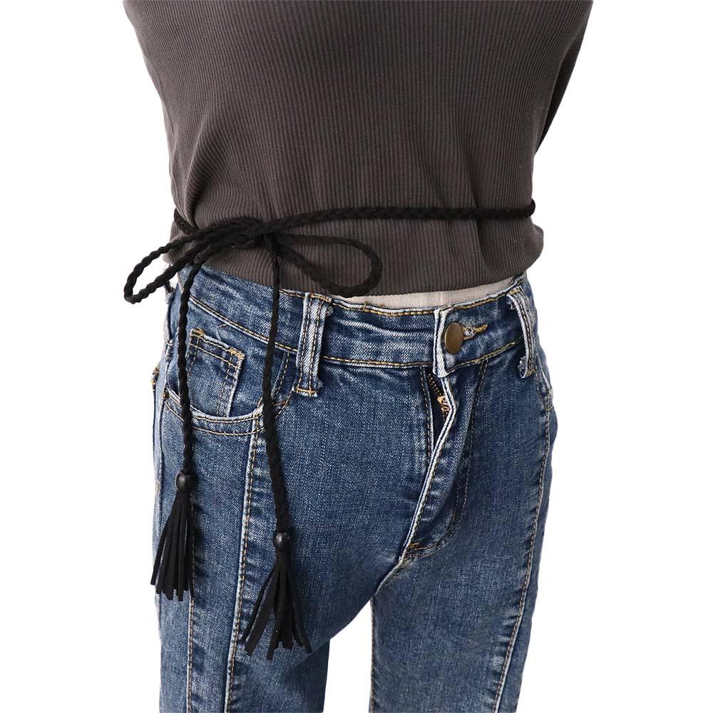 All-match Bohemian DIY Ethnic Style Belts Waist Rope Women Waist Chain Braided Tassel Belt