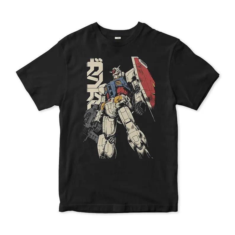 

2026 Новая мобильная игра Gundam A-Anaheim Футболка с коротким рукавом для всей семьи Уличная одежда Повседневный топ Топ в стиле Y2k Одежда для мужчин и женщин... S разноцветный