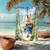 Peter Rabbit Fashion Beach Towel: Ideal for Summer Adventures Soft, Absorbent and Quick Drying Suitable for Swimming and Bathing