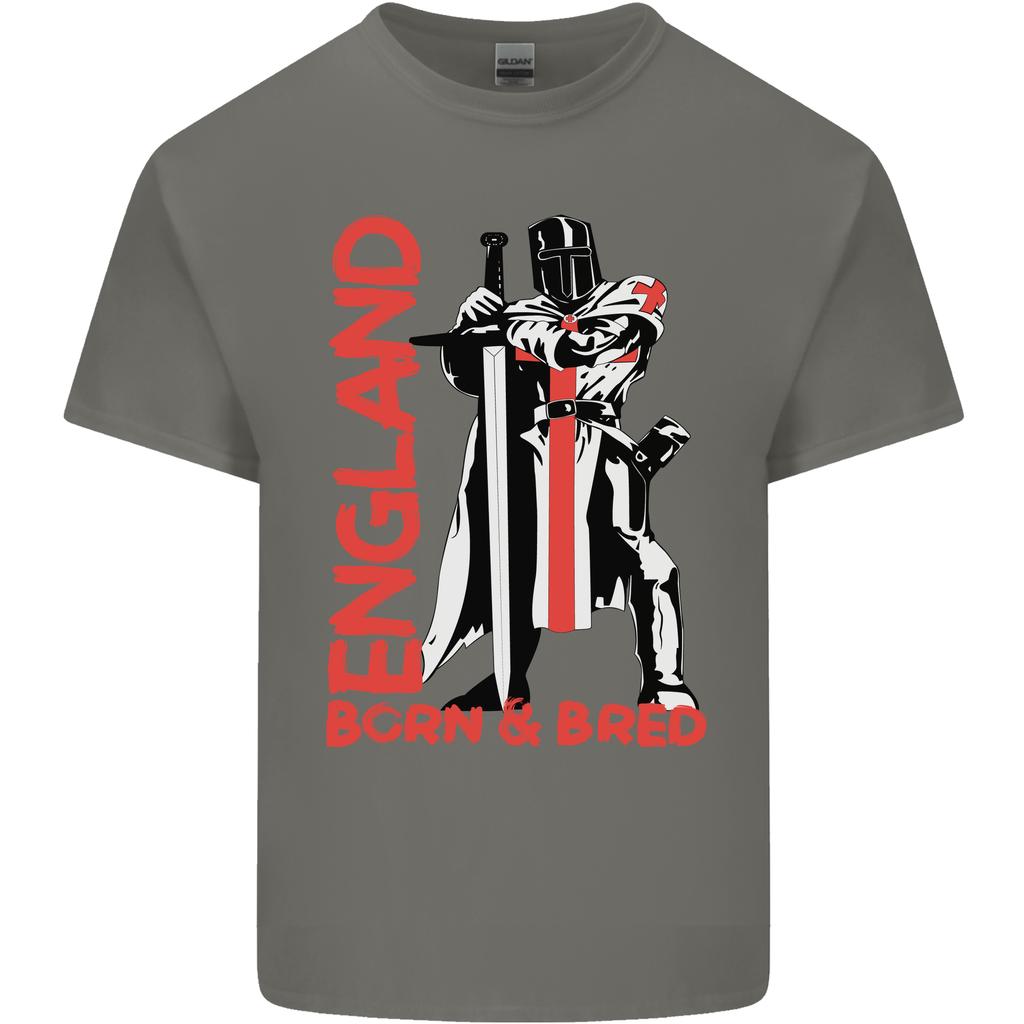 England Born Bred St Georges Day Unisexs Light Cotton TShirt