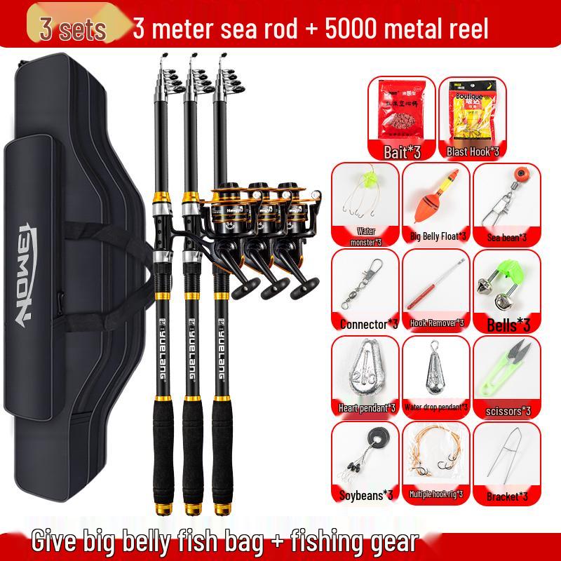 Sea Fishing Rod Set: Complete Long-Cast Gear Kit