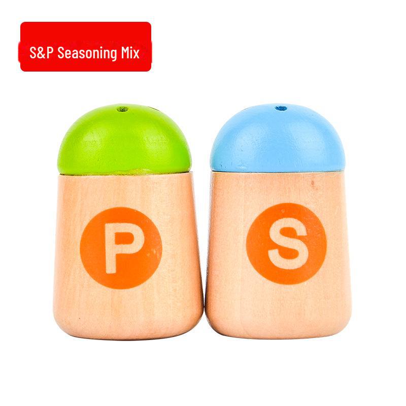 Yiwang Wooden Play Kitchen Toy Set Includes a Frying Pan and Hot Pot for Qieqi Le Cooking Fun.