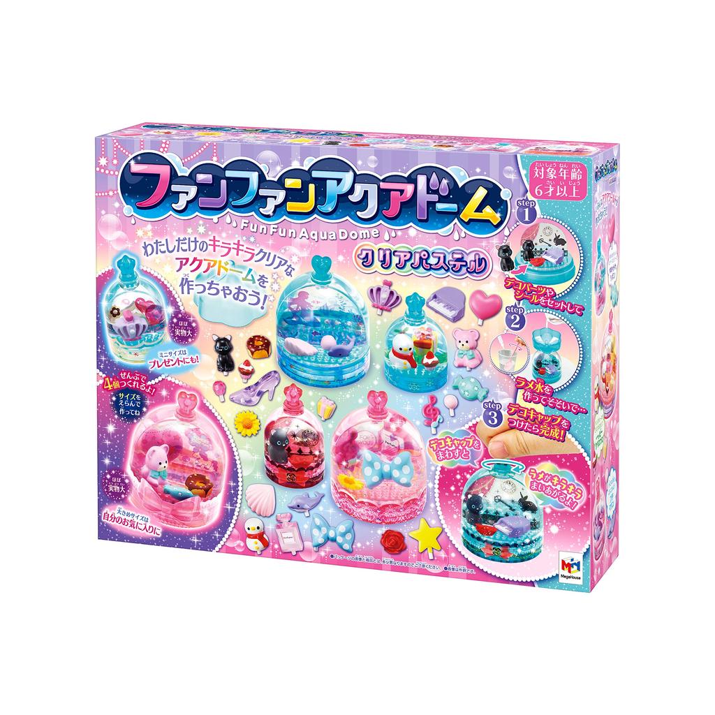 MegaHouse Fun Fun Aqua Dome Clear Pastel Ages 6 and Up