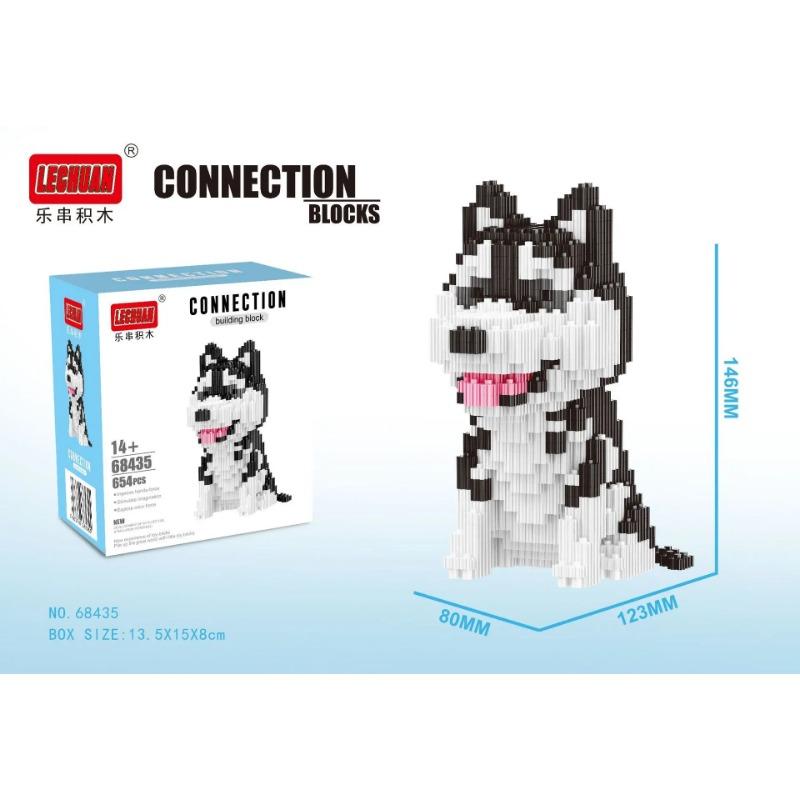 

Linkgo Connection строительные блоки колли хаски бульдог корги шнауцер 3D модель животное собака мини-кирпичи рисунок игрушечные лошадки для детей подарок 68435(With Box)