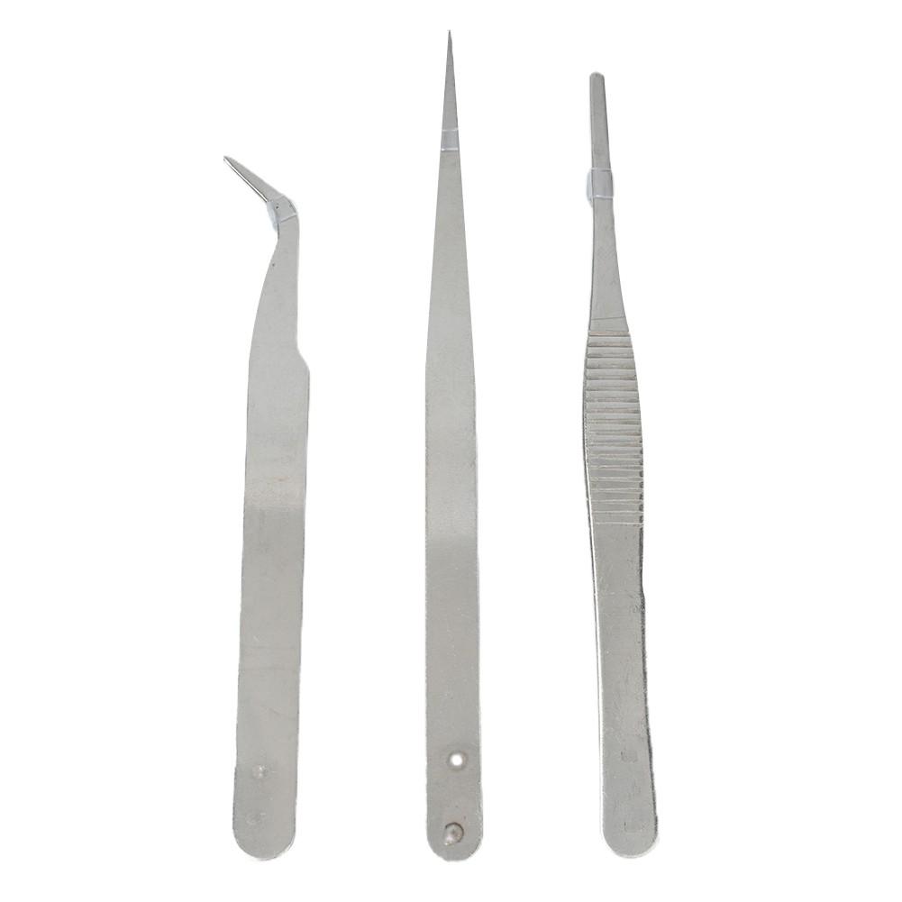 Tweezers Clips Home Hospital Tools 3 Pcs Accessories