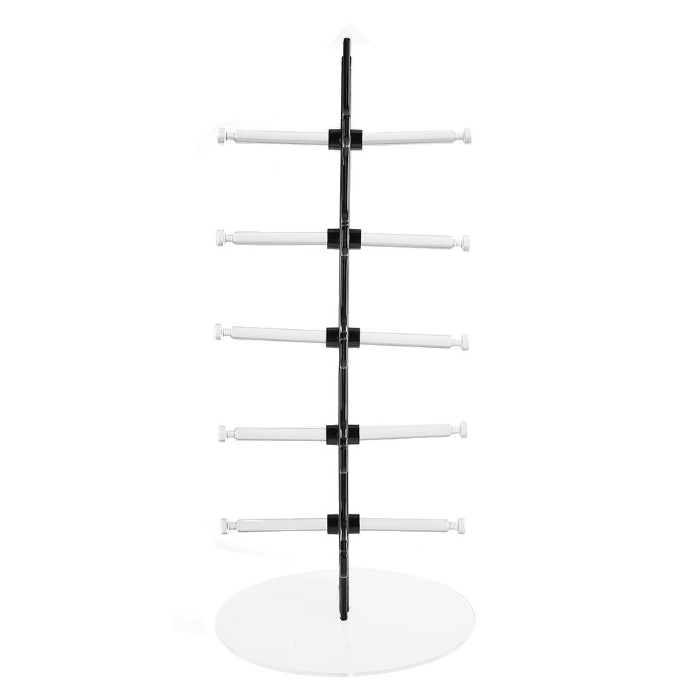 5 Perechi Raft Ochelari de Plastic Stand de Afișare Ochelari de Soare Suport de Depozitare Negru