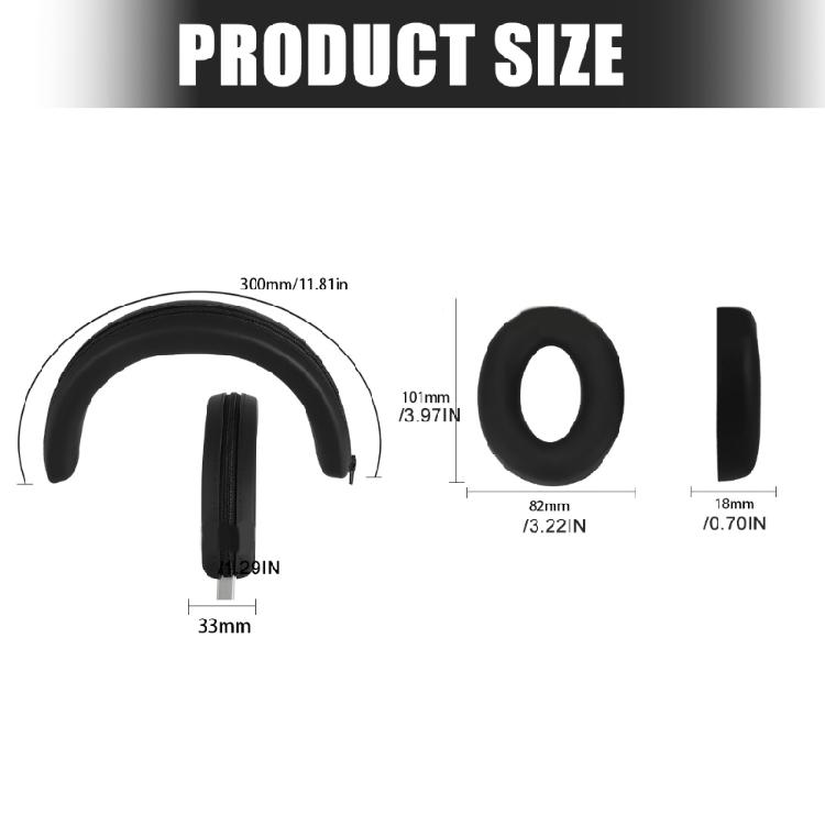 1 Set Fashion Headband Cushion Replacement Earpads Silicone Ear Pad For Inspire XH1 Headphone Repair