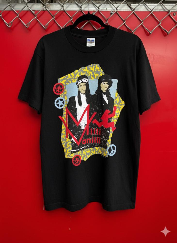 Vintage Milli Vanilli Rock Band Unisex T-Shirt All Size SU327 Unisex T-Shirt