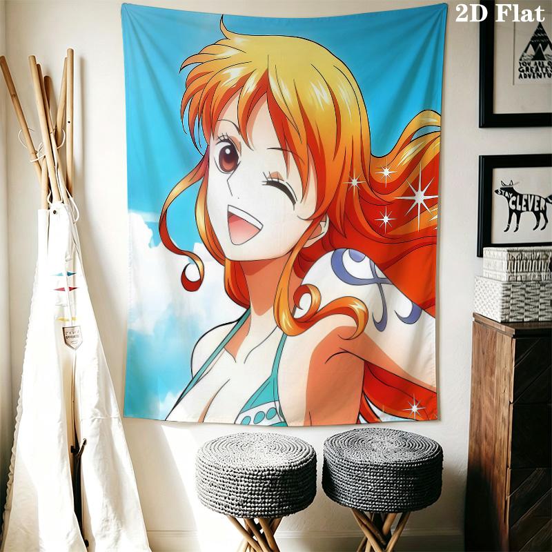 Nami Wall Tapestry Aesthetic Wall Hanging Printed Fabric Blanket Decorative Tapestries For Bedroom Living Room Home Decor