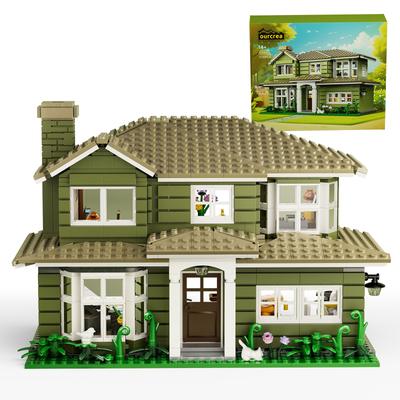 Dunphy House Family Building Blocks Set Modern Architecture Collection Model Bricks Toys for Adult Kids Birthday Gift (1176 PCS)