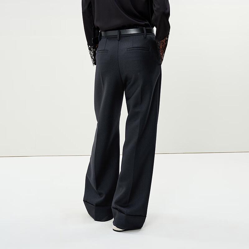 LESS 2025 Spring Casual Straight-Leg Commuter Pants