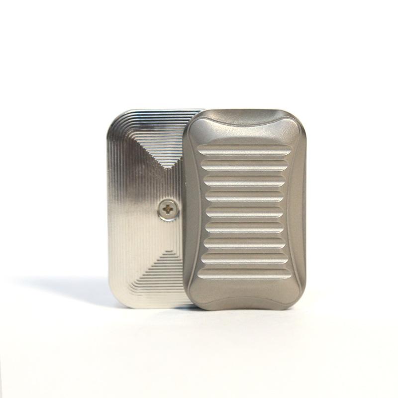 Titanium Alloy Magnetic Push Card Fidget Mechanical Slider Metal Pushing Plate EDC Stress Relief Sensory Toy Adults Anti Anxiety