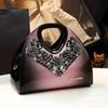 Fashion Diamond-Encrusted Dumpling Bag Leather Handbag Medium Temperament Fashionable Mother Bag Foreign Style Messenger Bag