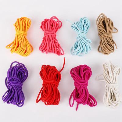 5m/Pack High Quality DIY 2.5mm/2mm Accessories Elastic Cord Durable Sewing Material Handmade Coloured Elastic Band Sewing Tools