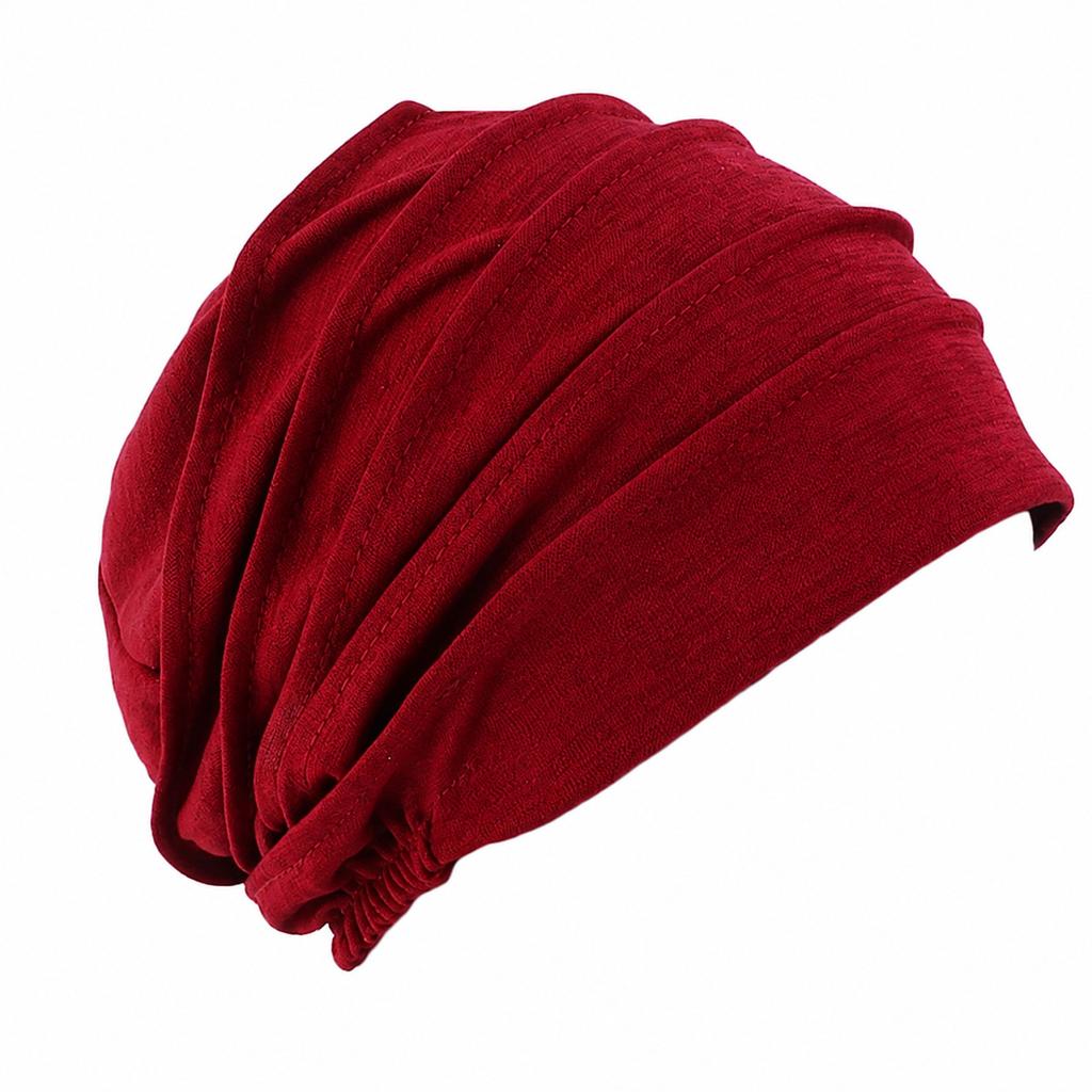 New Thickened Stretch Cotton Pullover Cap, Chemotherapy Cap, Louver Hat TJM-Elegant