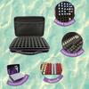 60-slot Large Portable Kit with Detachable Sponge Carry-on Makeup Bag Suitable for Travel Storage Is Very Suitable for Organizing and Carrying