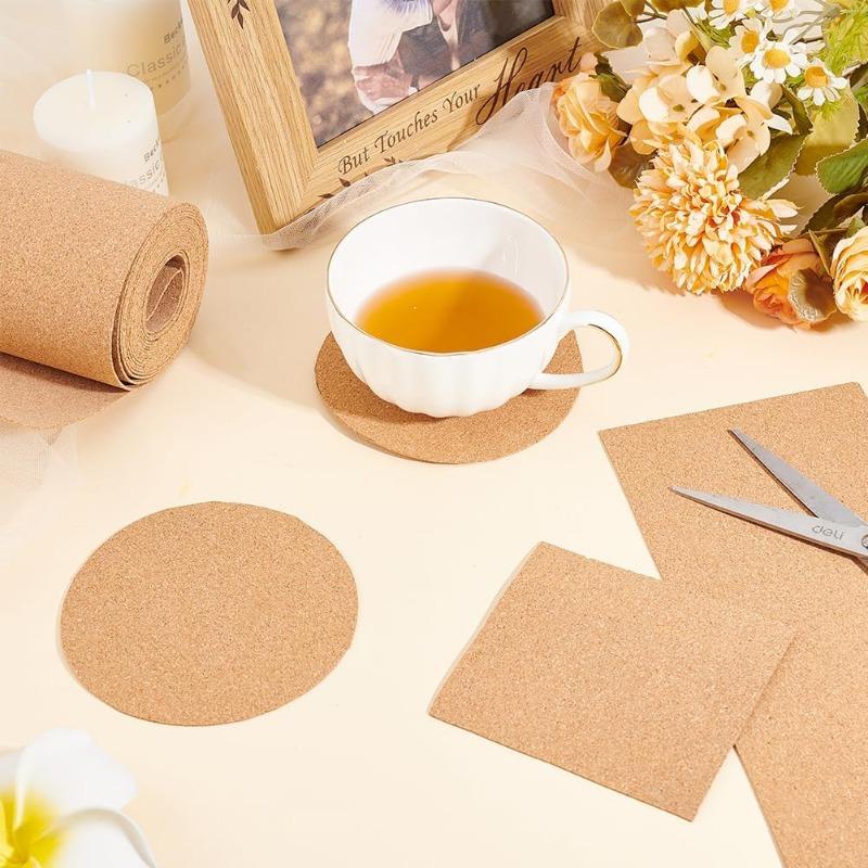 1/3mm Thick Rectangular Natural Cork Sheet Roll | Ideal for Bulletin Boards & Wall Decorations