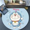 Doraemon3 Round Area Rug,Carpet Rug for Living Room Bedroom Sofa Playroom Decor,Non-slip Floor Mat